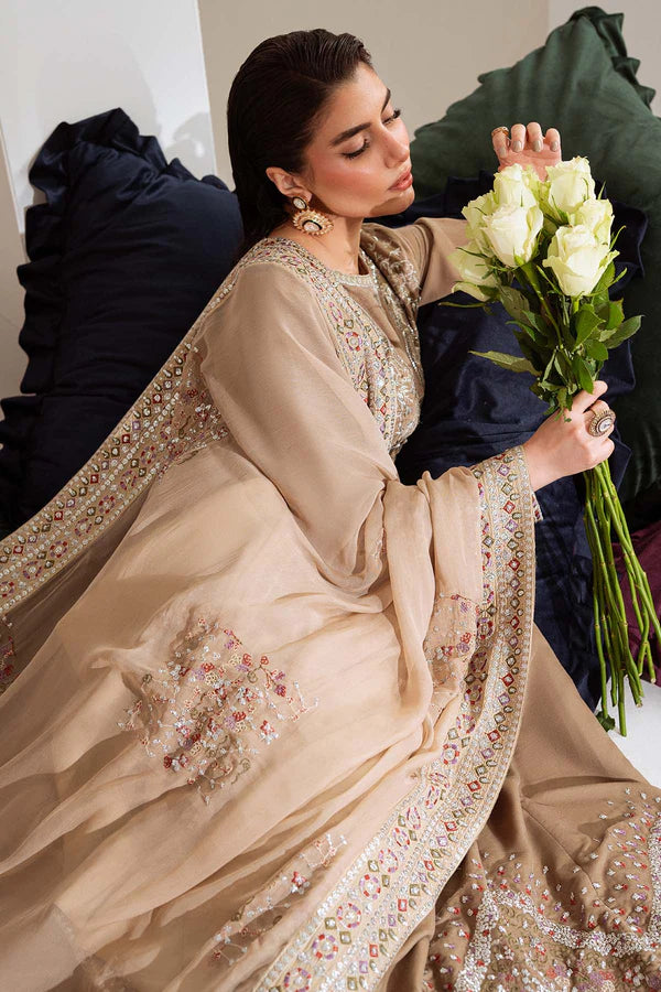 Nureh 3Pc Embroidered And Embellished Velvet - NW-108 - RUBAB CLOSET