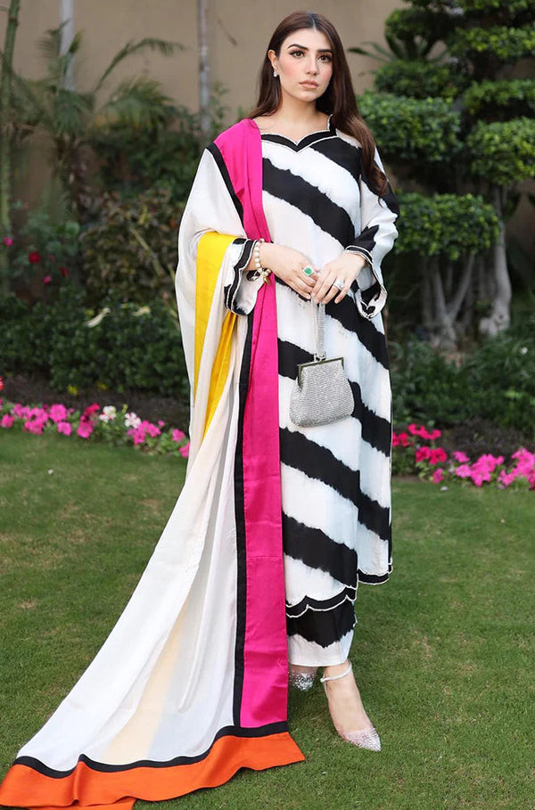 LULUSAR Silk 3PC Digital Printed - 866