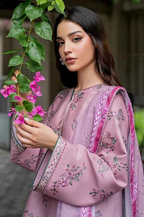 Winter's 3PC Dhannak Embroidered Shirt with Digital Printed Shawl-288  Description: - RUBAB CLOSET