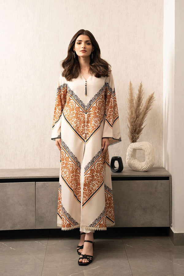 Rubab Closet's 2PC Winter Digital Printed Silk - 851