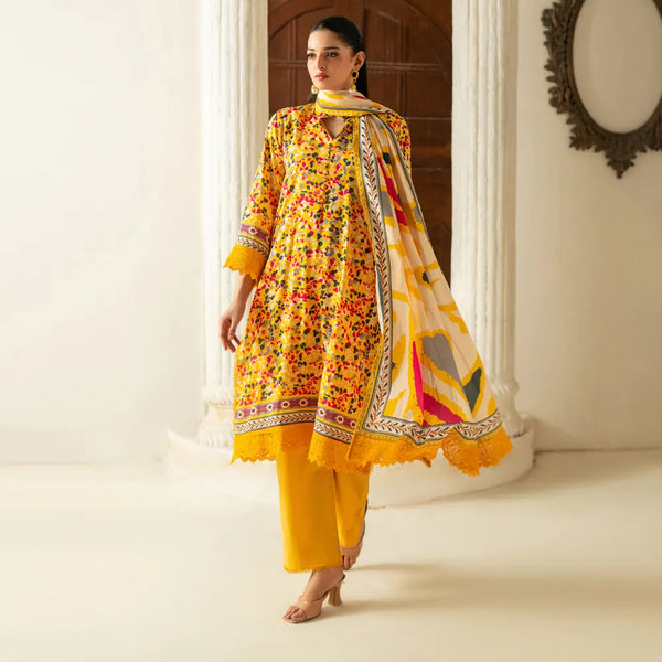 Salina Printed Linen By Regalia - SLV1-6