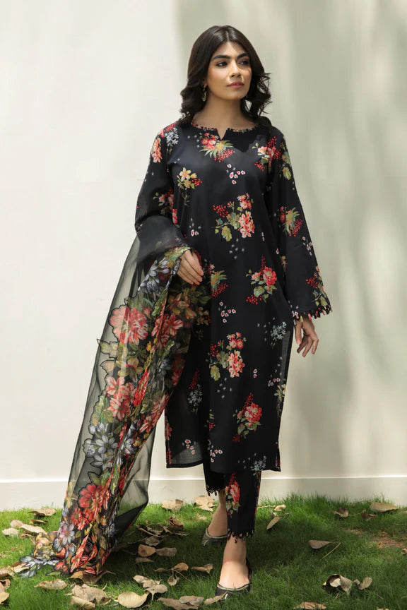 Khaddar 3PC With Khaddar Printed Shirt & Trouser-903