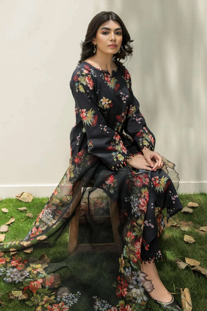 Khaddar 3PC With Khaddar Printed Shirt & Trouser-903