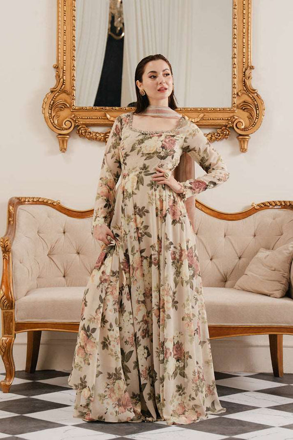 Rubab Closet LULUSAR Silk 3PC Digital Printed - 855