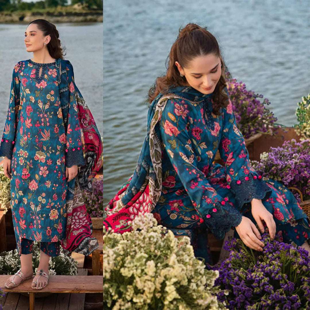 KHADDAR 3PC WITH KHADDAR PRINTED SHIRT & TROUSER-905