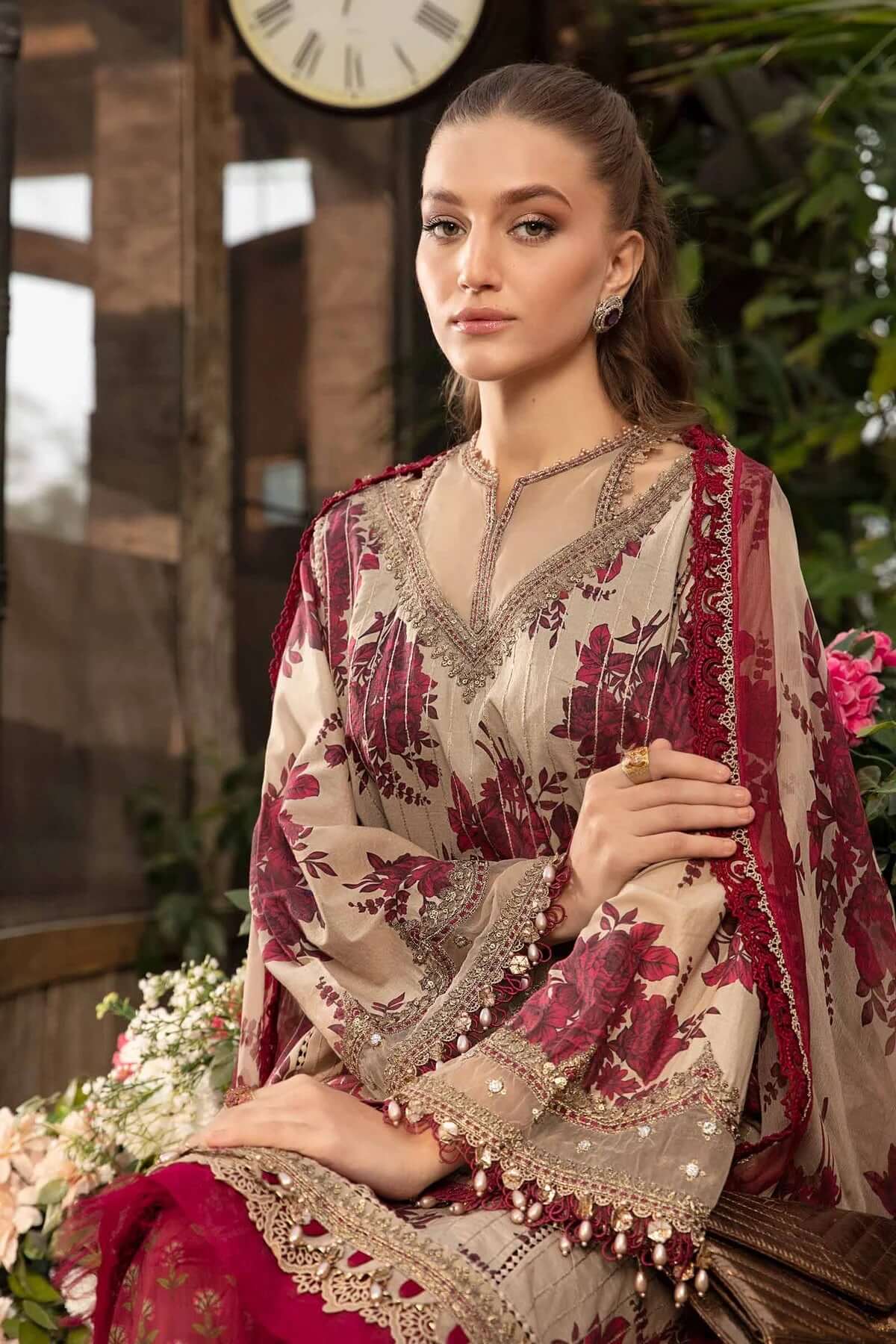 Khaddar 3PC With Khaddar Printed Shirt & Trouser-917