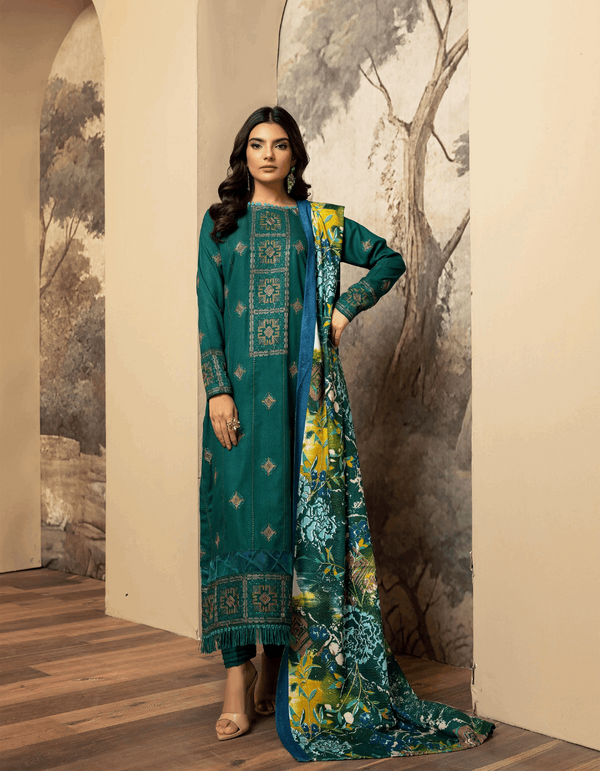 MEHARMA by KHOOBSURAT Peach Leather Embroidery Collection 03