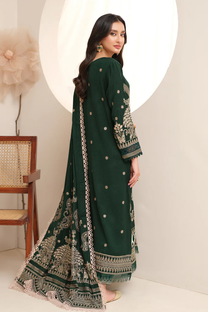 Johra Winter's Embroidered Collection with Embroidered Wool Shawl - JH-683-AS