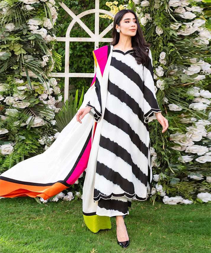 LULUSAR Silk 3PC Digital Printed - 866