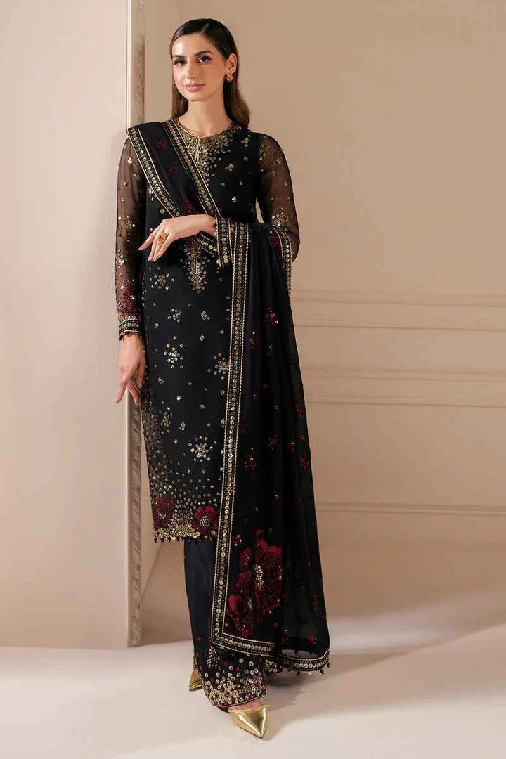 Jazmin Luxury Chiffon Embroidered Collection Unstitched - UC 3070