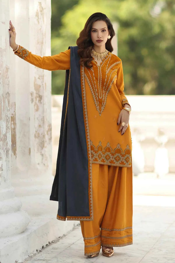 Charizma 3-PC Unstitched Peach Leather with Velvet CSW5-08