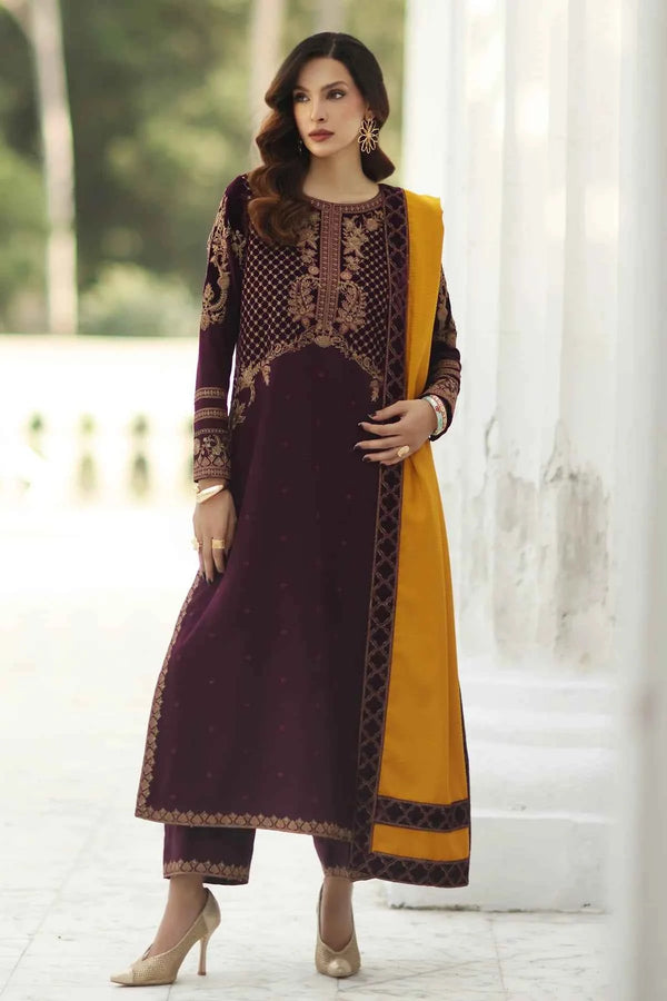 Charizma 3-PC Unstitched Peach Leather with Velvet CSW5-09