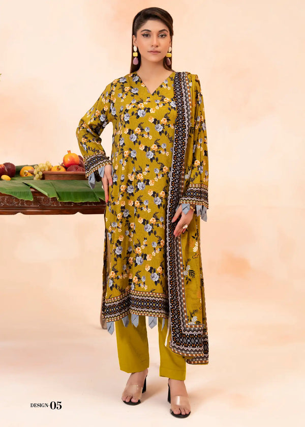 Bin Naeem Linen Airjet Collection by Lamisah - D01