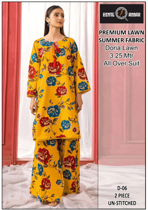 Binte Amar | Premium Doria Lawn 2-Piece Suit