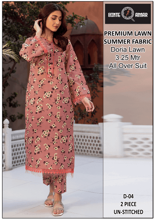 Binte Amar | Premium Doria Lawn 2-Piece Suit