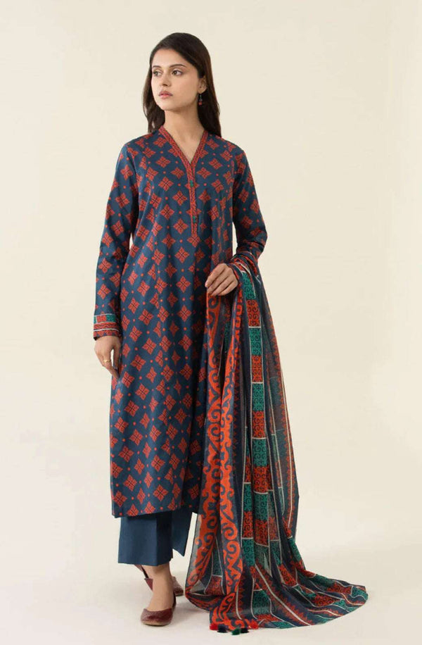 Sapphire Unstitched 3PC Printed Lawn - Vol 10
