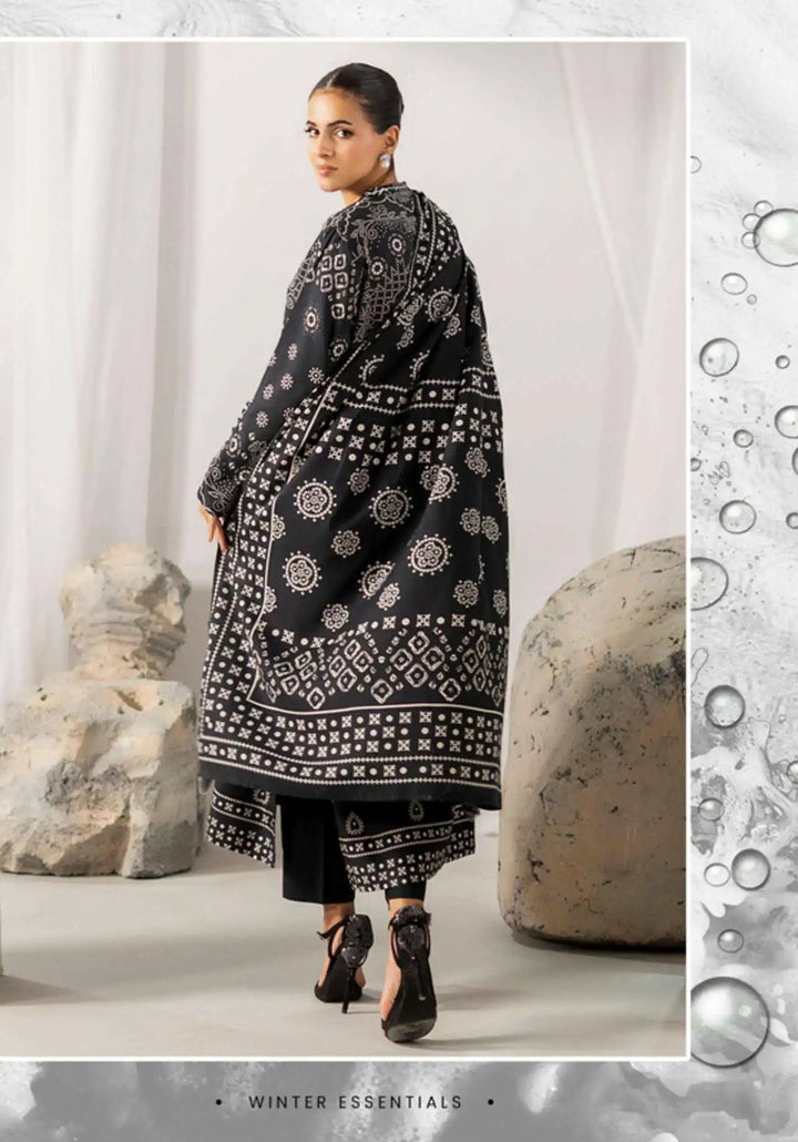 Chunri by Gulljee – 3PC Digital Printed Linen Bana Dora Suit - 02