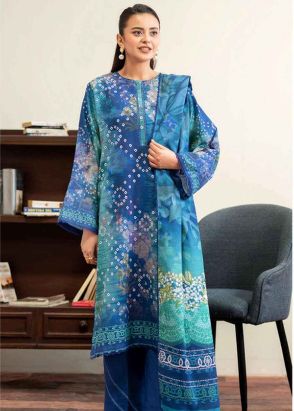 Chunri by GullJee Digital printed Khaddar - 3PC