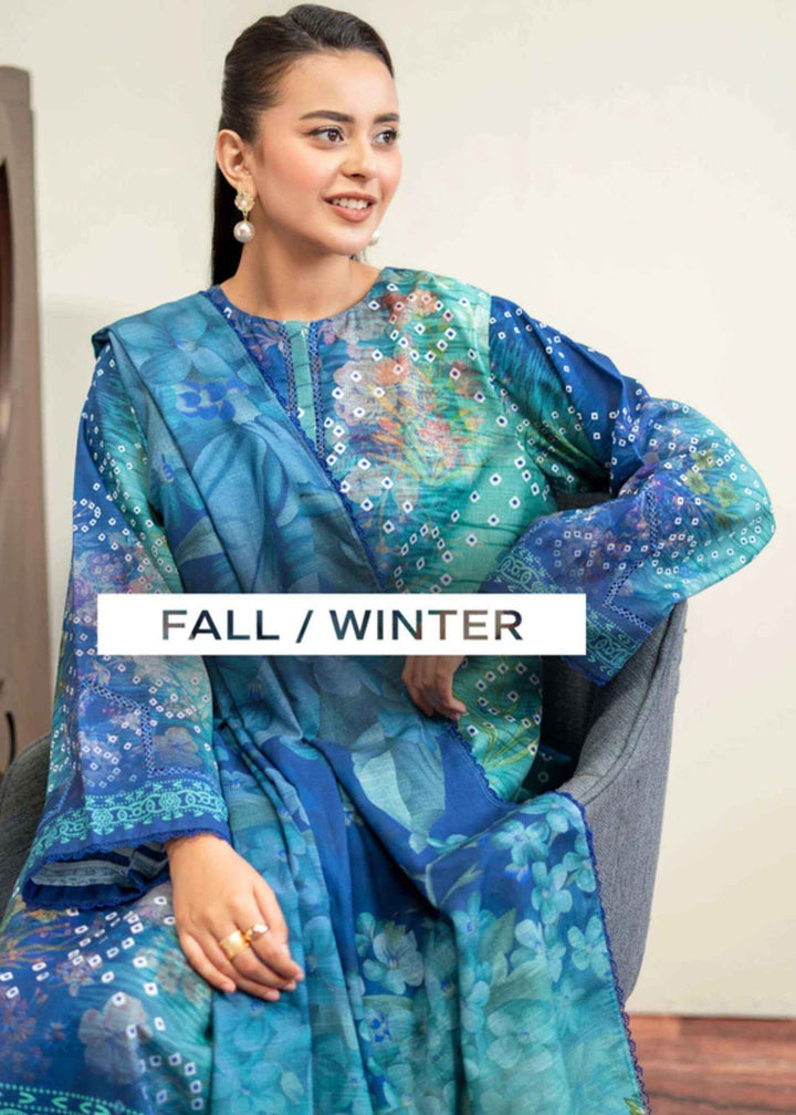 Chunri by GullJee Digital printed Khaddar - 3PC