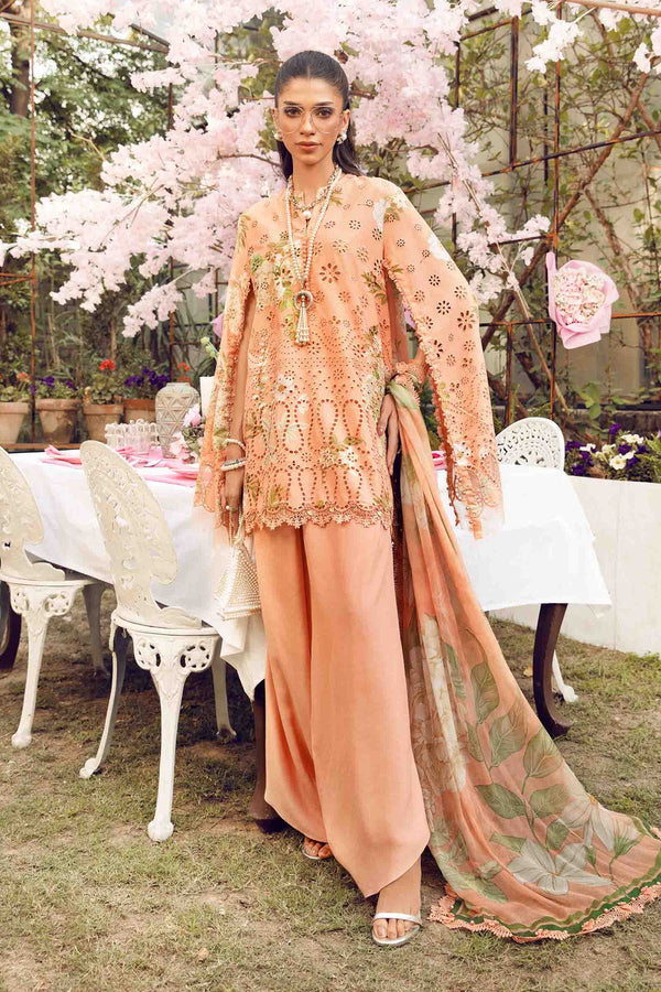 Maria.b 3 Piece Unstitched Embroidered Lawn Suit | MPT-2602-A