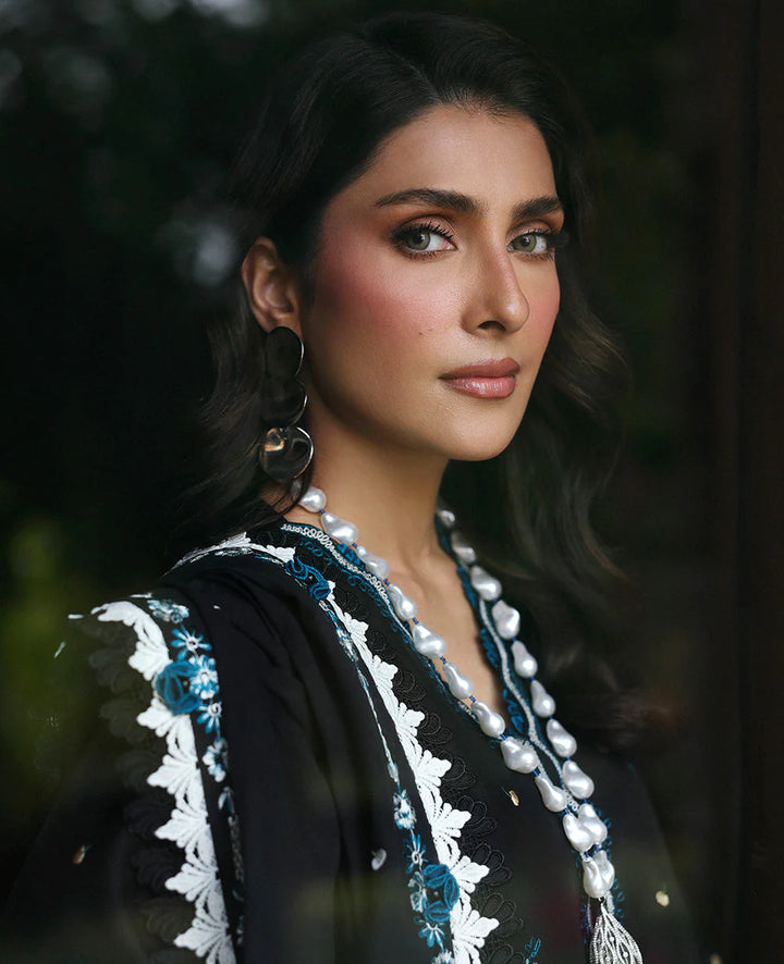 Dhanak-3PC Embroidered Shirt with Dhanak Embroidered Dupatta -3345 - RUBAB CLOSET