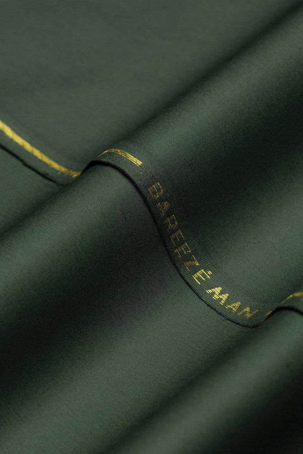 Bareeze Men Unstitched Cotton Dark Green