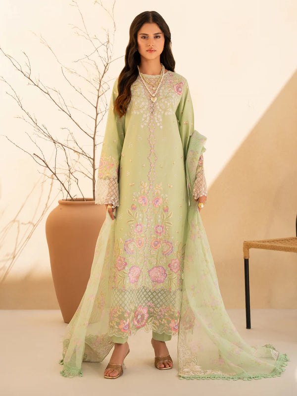 Raj Bari 3Pc Embroidery Suit Unstitched | RAYA Jahan 1-B