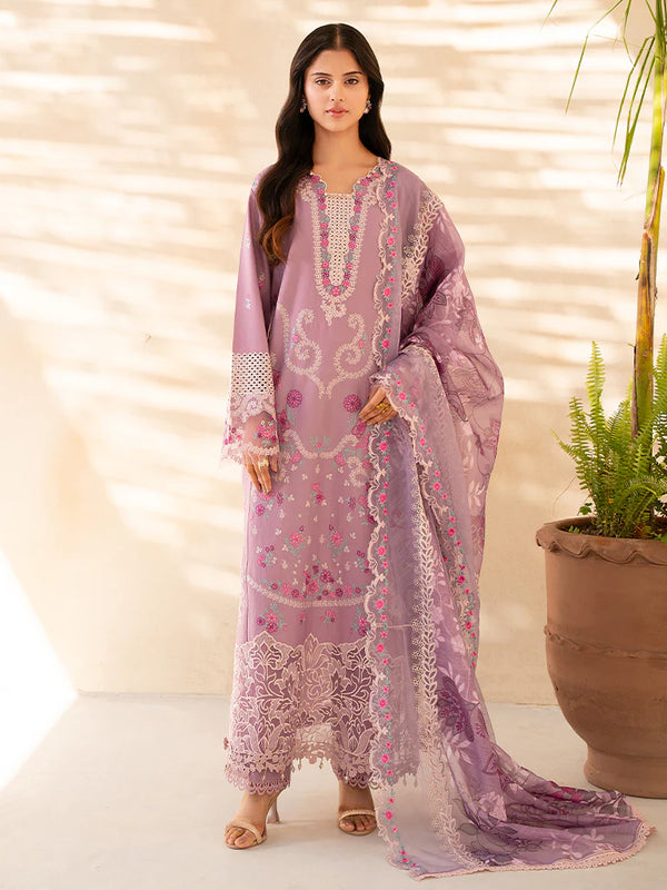 Raj Bari 3Pc Embroidery Suit Unstitched | SILA Jahan 3-B