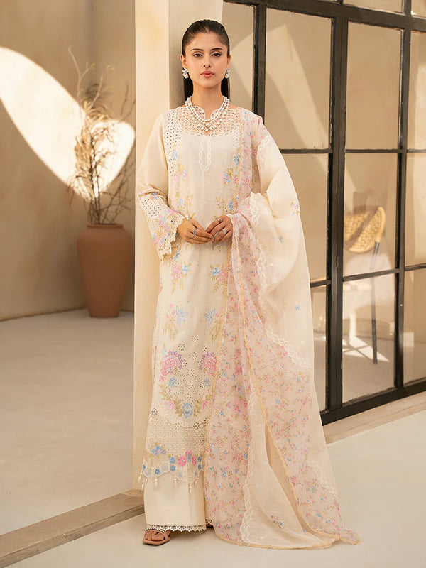 Raj Bari 3Pc Embroidery Suit Unstitched | AIRA Jahan 2-A