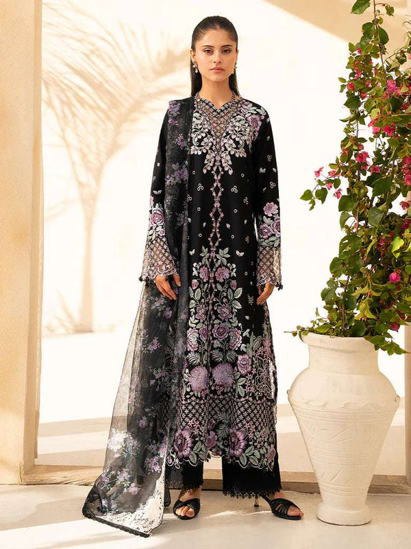 Raj Bari 3Pc Embroidery Suit Unstitched | VERA Jahan 1-A
