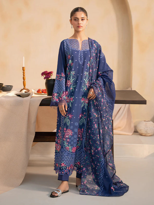 Raj Bari 3Pc Embroidery Suit Unstitched | TALIAH Jahan 2-B