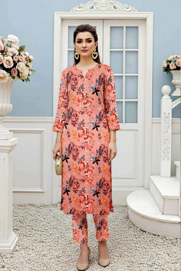 Elegance Unstitched Khaddar 2pc Allover