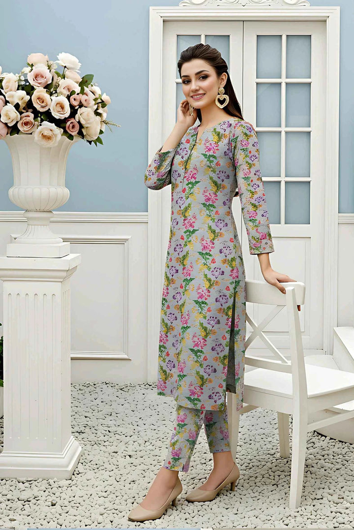 Elegance Unstitched Khaddar 2pc Allover