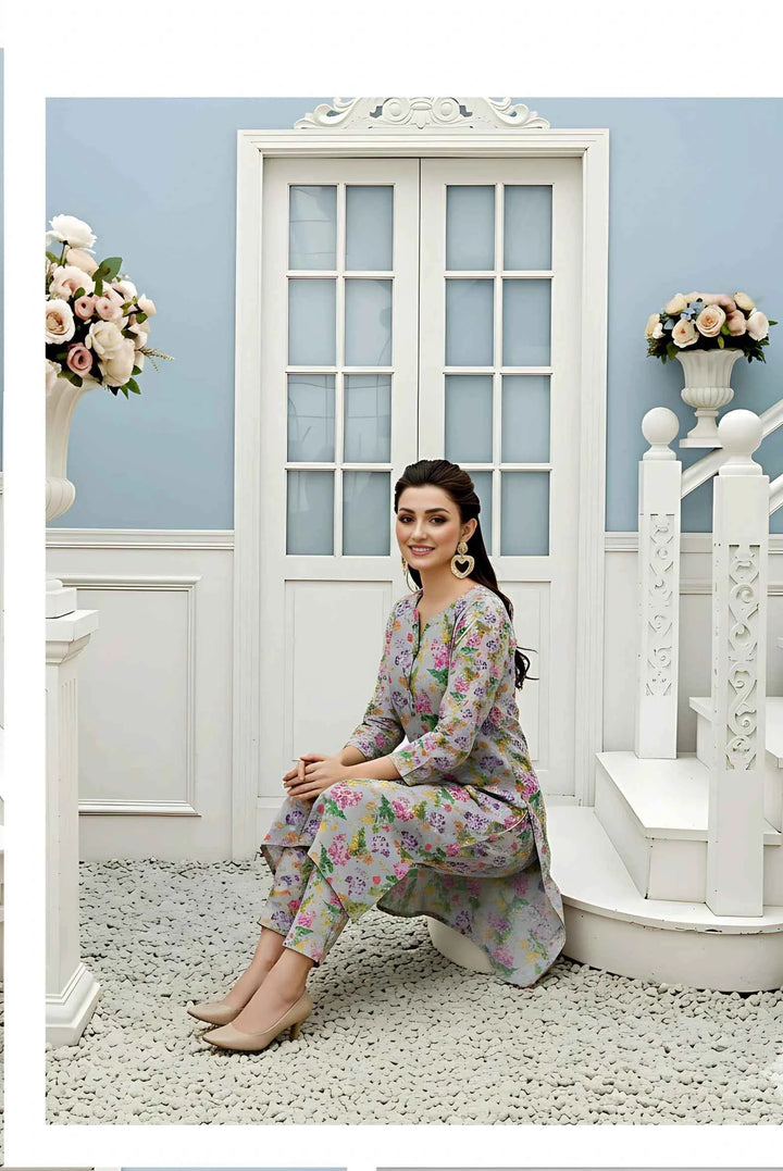 Elegance Unstitched Khaddar 2pc Allover
