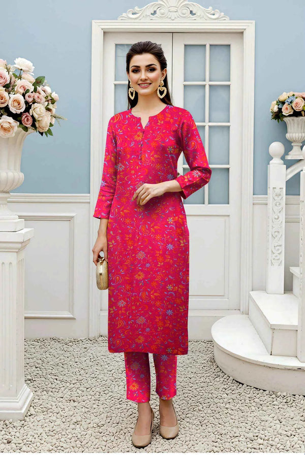 Elegance Unstitched Khaddar 2pc Allover