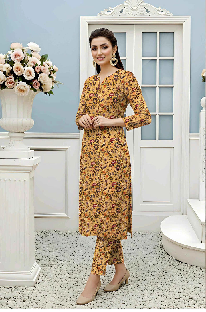 Elegance Unstitched Khaddar 2pc Allover