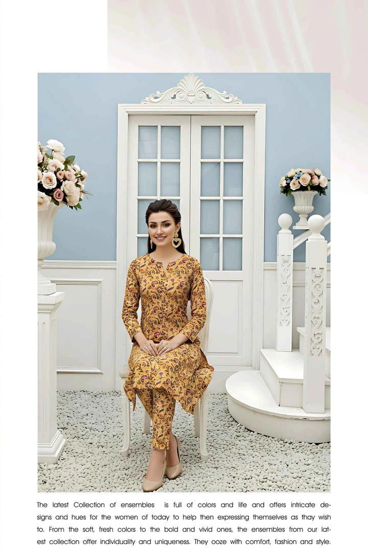 Elegance Unstitched Khaddar 2pc Allover
