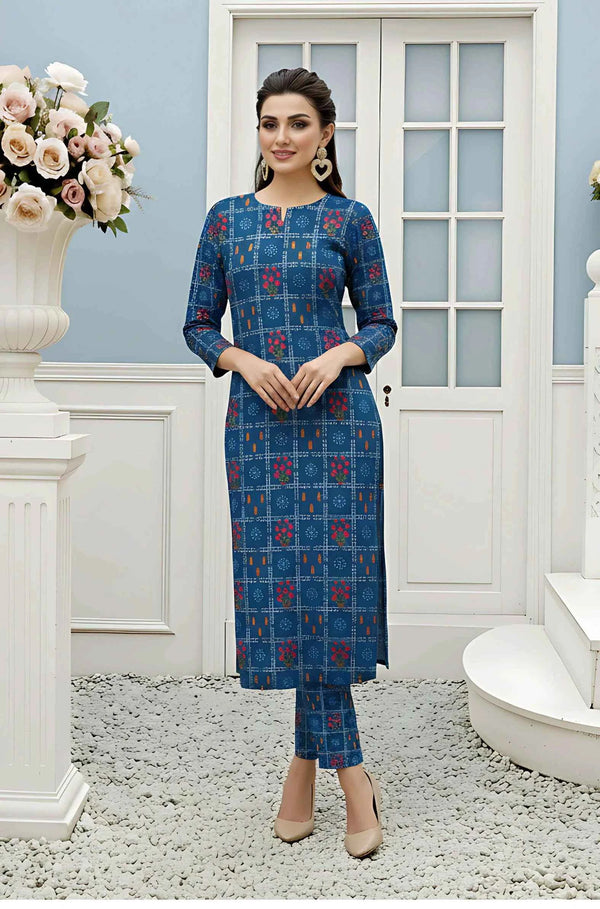 Elegance Unstitched Khaddar 2pc Allover
