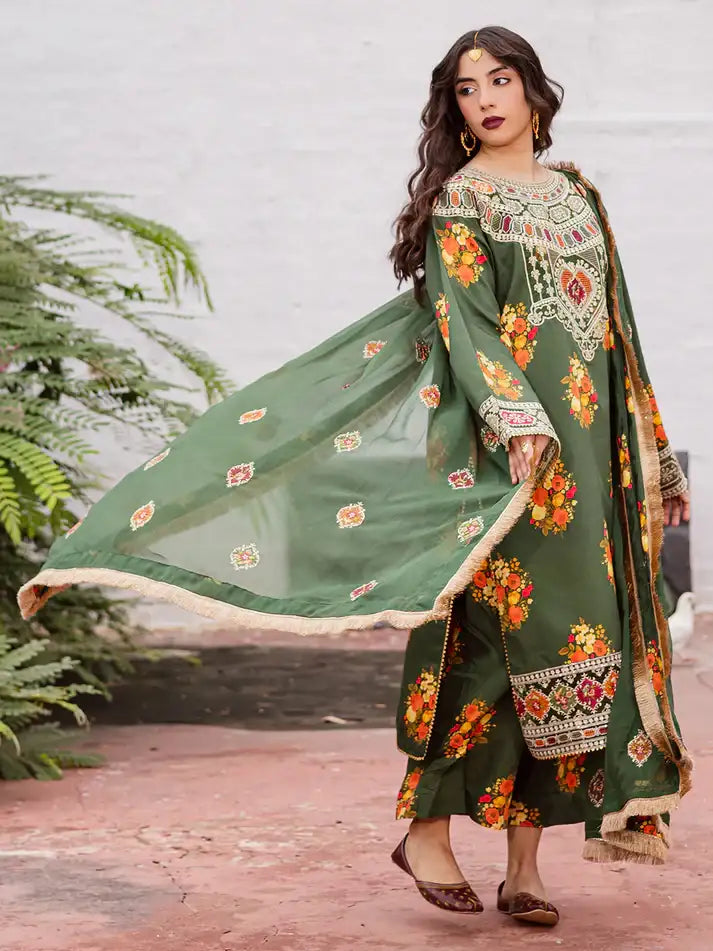 GULZAR by Mahnur 3 PC Viscos| G - 05 WINTER