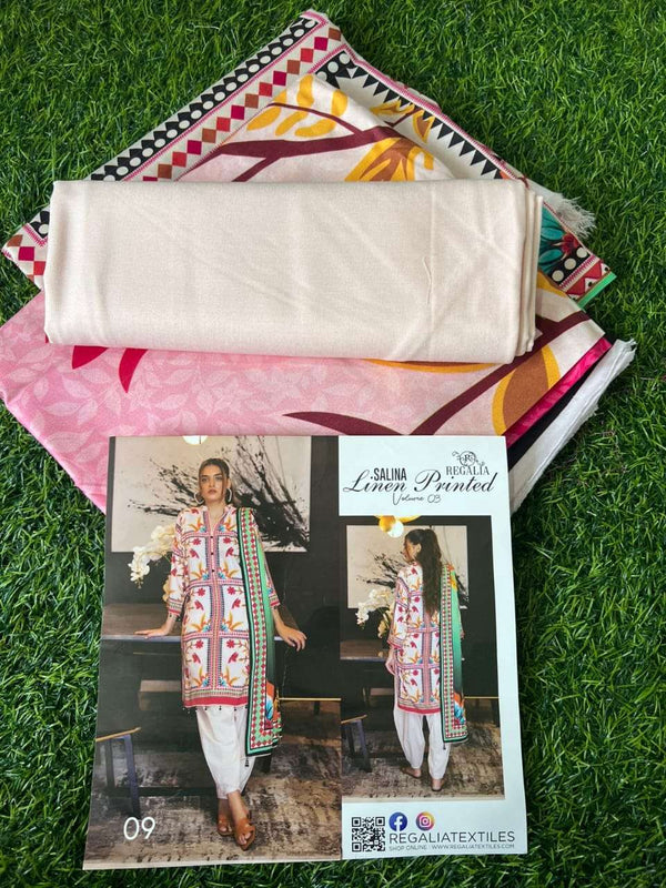 Salina Linen By Regalia Printed Vol 3 - 09
