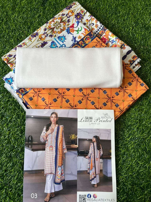 Salina Linen By Regalia Printed Vol 3 - 03