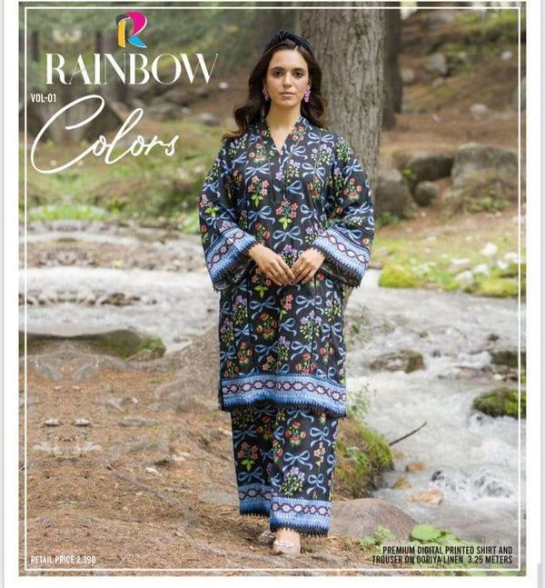 Colors by Rainbow 2PC Linen Vol 1 – Digital Printed Doriya Linen