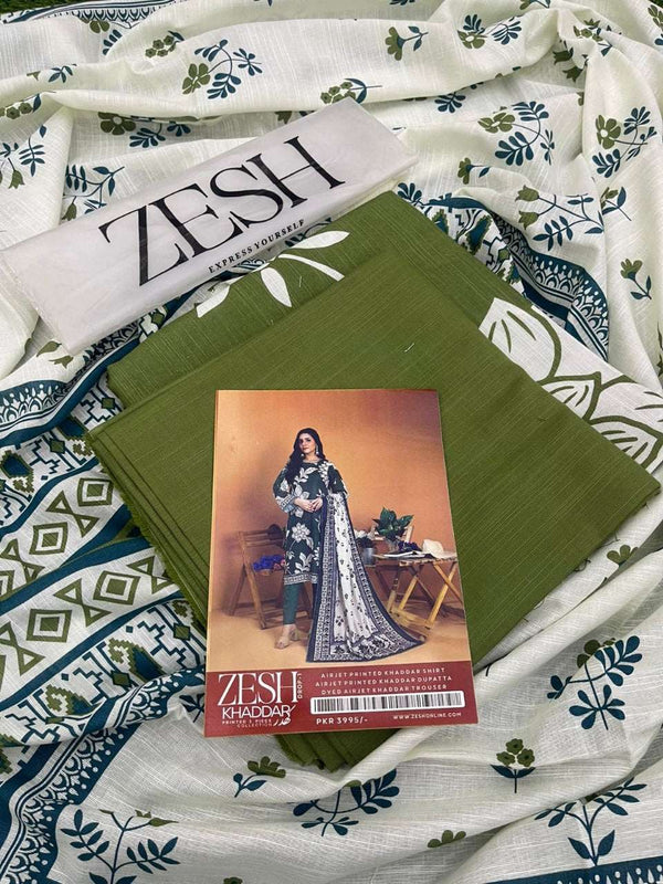 Zesh Khaddar 3PC Printed – Drop 1 Collection