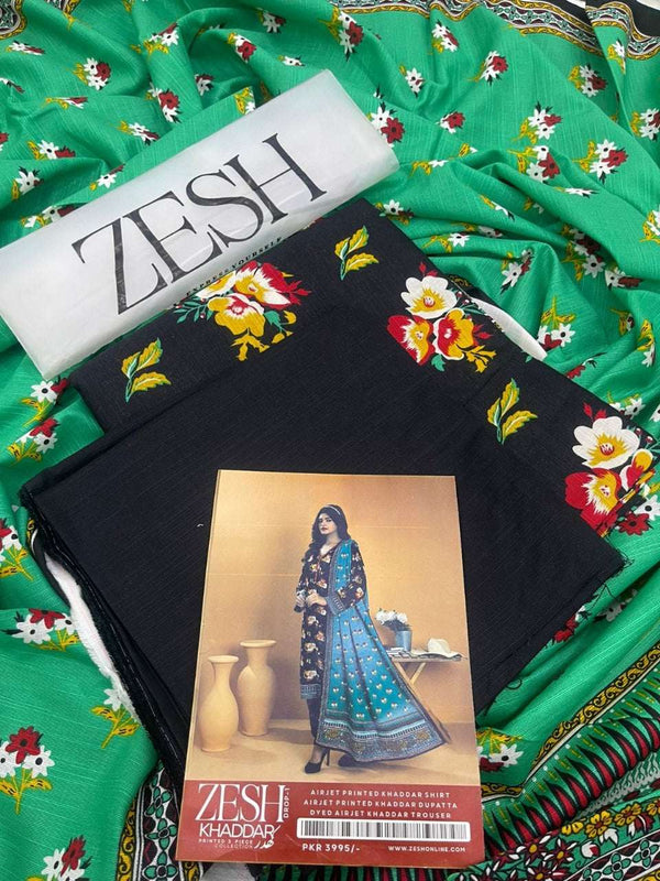 Zesh Khaddar 3PC Printed – Drop 1 Collection