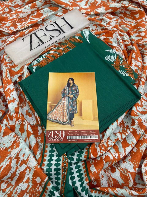 Zesh Khaddar 3PC Printed – Drop 1 Collection