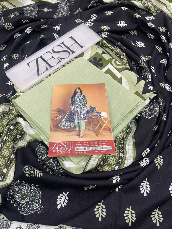 Zesh Khaddar 3PC Printed – Drop 1 Collection