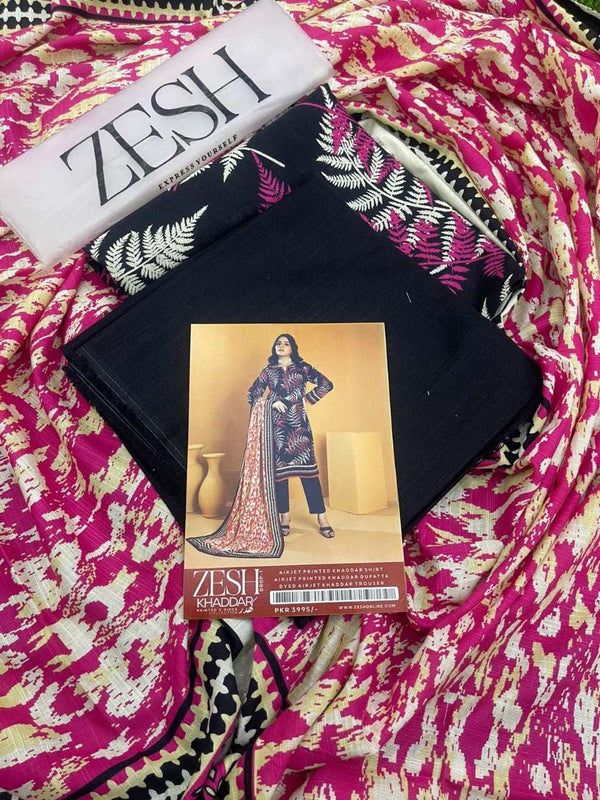 Zesh Khaddar 3PC Printed – Drop 1 Collection