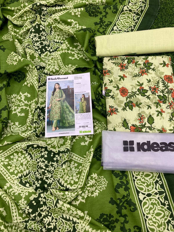 Gul Ahmed 3PC Printed Khaddar Suit - SD42015