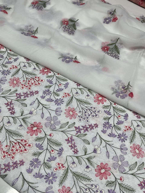 Bareeze 3PC Karandi Suit with Pure Embroidered Dupatta - Vol 53