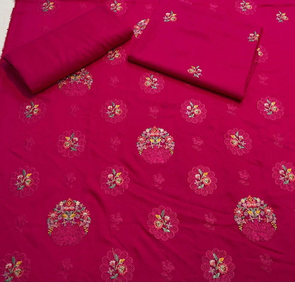 Bareeze 2PC Karandi Suit – Full Embroidered Shirt with Plain Trouser